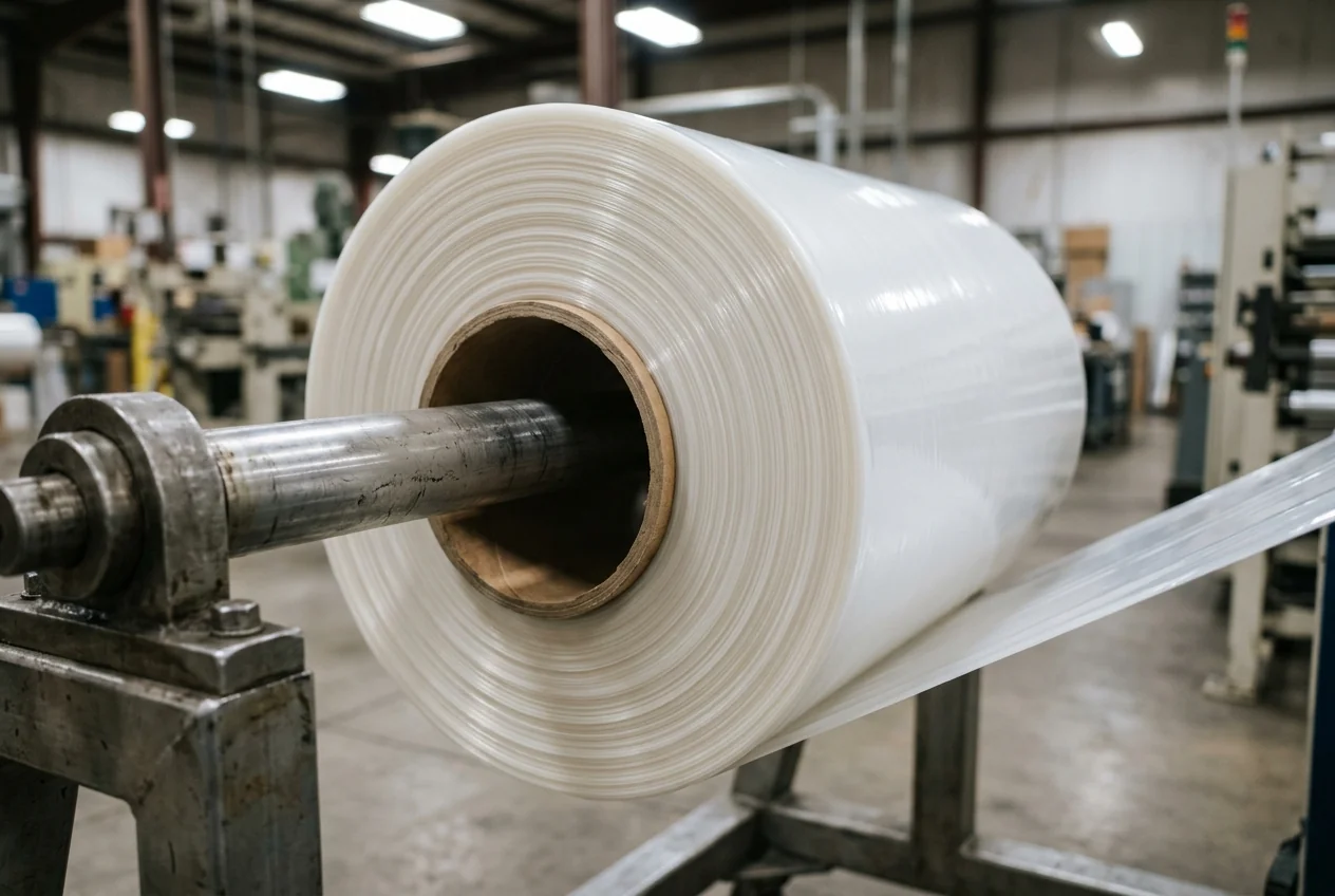 Rollstock on a spindle
